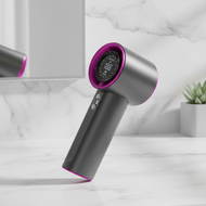 S001 High-Speed Handheld Fan 100-Speed Digital Display USB Rechargeable Mini Fan Outdoor (Grey)