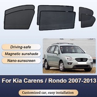 Sun Shade For Kia Carens Rondo7 MK2 Naza Citra 2 UN Rondo 2007-2013 Sunshade Magnetic Heat insulatio