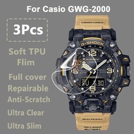 Ultra Clear Slim Screen Protector For Casio GWG-2000 GWG 2000 Smart Watch Soft TPU Repairable Hydrogel Film -Not Tempered Glass