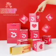 [risingmpS] Surprise Box Gift Box Creag The Most Surprising Gift Gift Surprise Bounce Box Creative Bounce Box Diy Folding Paper Box [New]