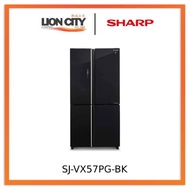 Sharp SJ-VX57PG-BK/DM J-Tech Inverter Net 567L Multi-Door Refrigerator