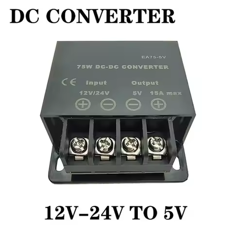 DC 12V 24V to 5V 5A 10A 15A DC DC Converter Step Down Voltage Regulator Buck Converter Car Power Sup