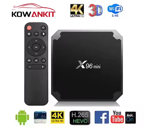 Kowankit 2025 X96MINI TV Box Android10.0 TV Stick HDR S905W Wifi smart TV 4K HD smart TV BOX Remote 