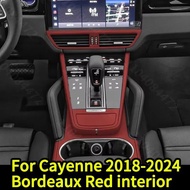 Original Car Bordeaux red car interior parts for Porsche Cayenne Coupe S Gts Turbo Screen Watch Stic