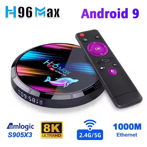 H96 MAX X3 Smart Android TV Box 9.0 128GB 64GB 32GB Amlogic905X3 Quad Core Dual Wifi 8K H96MAX X3 10