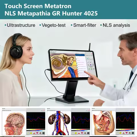 Multifunctional Touch Screen Metatron 4025 Hunter Bioresonance NLS 18D 25D Full Body Health Analyzer