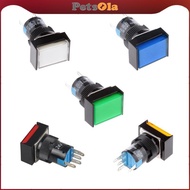 [PETSOLA] DC 24V Momentary Button Switch, Switch Operating Voltage: AC 250V 3A; DC 30V 5V
