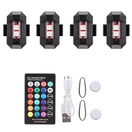 Lampu Led Kedip PesawatRGB Aircraft Plane 7 Warna USB Mobil Motor Banyak Mode Motor Peringatan Lampu