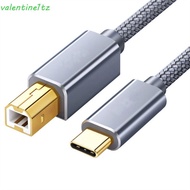 YOGIC USB C to USB B Cable Braided Cable 0.5m/1m/1.5m/2m USB2.0 Female USB B 2.0 480Mbps Data Transf