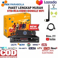 HARGA PROMO!! Nex Parabola COMBO DVB T2 &amp; DVB S2 Receiver Parabola Hybrid Tv Satelit  / set topbox tv analog ke digital / set topbox tv digital untuk tv tabung / stb tv digital murah / set box tv digital murah / set box tv digital