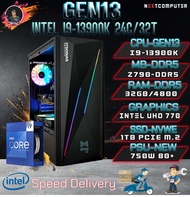 PC GAMER I9 13900K I Z790 DDR5 [SKU0061] RAM DDR5 32GB I M.2 1000GB I PSU 750W I CASE เลือกได้