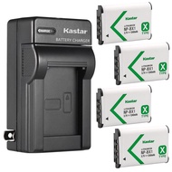 Kastar 4-Pack NP-BX1 Battery and AC Wall Charger Replacement for Sony ZV-1 Vlogging Camera, ZV-1F Vl