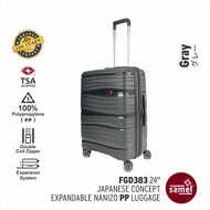 24" JAPANESES CONCEPT EXPANDABLE ANTI THEFT ZIPPER PP LUGGAGE (SAMEL FGD 383)
