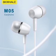 BKWHALE 3.5mm wired Earphone Samsung Earphones M5 Universal Headset with mic For Samsung OPPO Huawei