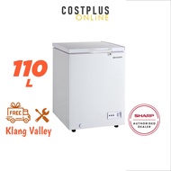 [FREE SHIPPING KLANG VALLEY] Sharp Chest Freezer 110L SJC118 Dual Switch / Morgan MCF-0958L / Daewoo Chiller DCF-150DF