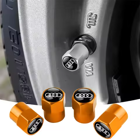 4pcs Car Wheel Tire Valve Stem Caps For Audi Sline A7 A8 A8L TT Q1 Q2 Q3 Q4 Q5 Q6 Q7 Q8 B2 B3 B4 B5 