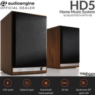 Audioengine HD5 Wireless Bluetooth Desktop Bookshelf Speakers - Real Wood Veneer Walnut