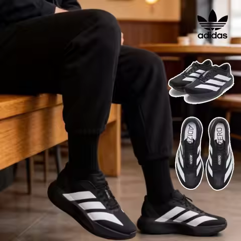 adidas shoes 100% Originals Mens Adizero Shank Plate Evo SL Running Shoes Black White JP7149 sneaker