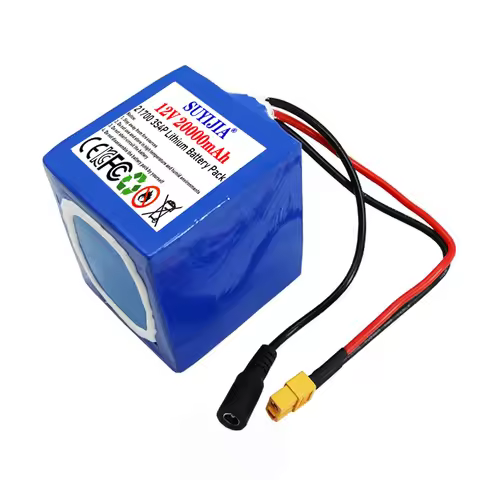 New 21700 12V 20AH Pull-net boat battery Waterproof rechargeable high-rate 3S4P 12V 20000mAh lithium