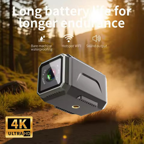 HD 4K 2K Digital Cycling Camera Small Outdoor Action Sports DV Waterproof Helmet Camorder Bicycle Re
