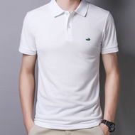 Men's Casual Polo Shirt Embroidered Crocodile T-shirt Summer New Large T-shirt Slim Fit Casual Versatile Short Sleeve
