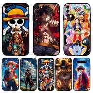 for Samsung S9 S10 Plus S10E Lite S20 TPU Luxury Black Silicone Soft Case DK64 Anime One piece Monke