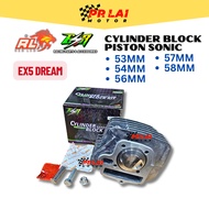 ESR MOTOR EX5 DREAM Racing Cylinder Block Piston Sonic 53MM 54MM 56MM 57MM 58MM honda red leo redleo