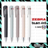 ZEBRA Blen 4+S Multi Pen 4 Colors Ballpoint Pen 0.5mm + Mechanical Pencil 0.5mm