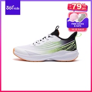 361 Degrees Kids Running Shoes Quick Bounce Breathable Lightweight Wearable Physical Exam Trainer