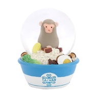臺灣意象-獼猴滷肉飯 水晶球擺飾 生日聖誕交換禮物 台灣伴手禮