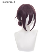 Wig Rambut Pendek Cosplay Anime Warna Abu-Abu Ungu Untuk Wanita