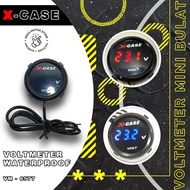 FREE SHIPPING VOLT METER MINI ROUND BATTERY MOTORCYCLE MOTORCYCLE VOLT METER BY XCASE FREE SHIPPING