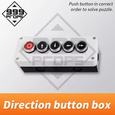 Escape Room button box Push button prop control box push button in correct order to release 12V magn