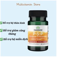 Swanson Vitamin B6 Supplement Pills for Nerve Support P-5-P 40mg 60 pills