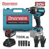 Dagmara 800Nm Electric 1/2 Inch Cordless Impact Wrench  Heavy Duty Brushless  High Power Drive Ratch