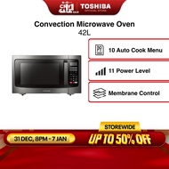 Toshiba ML-EC42S(BS) Black Stainless Steel 10 Auto Menu Microwave, 42L