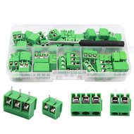 TN-T03G PCB Mount Screw Terminal Block Connector 2 & 3 Pin 5mm Pitch Splicable 60Pcs 1Box