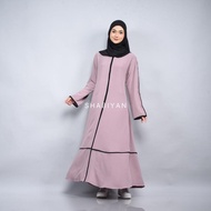 MFS Shabiyan 463 Plain Muslim Dress with CEY Combination | Isyana Isyana