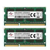 ZVVN 8GB Kit (2x 4GB) DDR3L 1866MHz PC3L-14900S 3S4E18C10ZV01-L SODIMM RAM Laptop Memory
