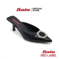 BATA บาจา Red Label รองเท้าส้นสูงแบบสวม ดีไซน์เก๋ สูง 2.5 นิ้ว สำหรับผู้หญิง รุ่น ALISA สีม่วง รหัส 7619154 สีดำ รหัส 7616154