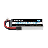 3S 5000mAh Lipo Battery 11.1V 50C RC Lipo Battery with TR Plug Compatible with RC Helicopter Airplan