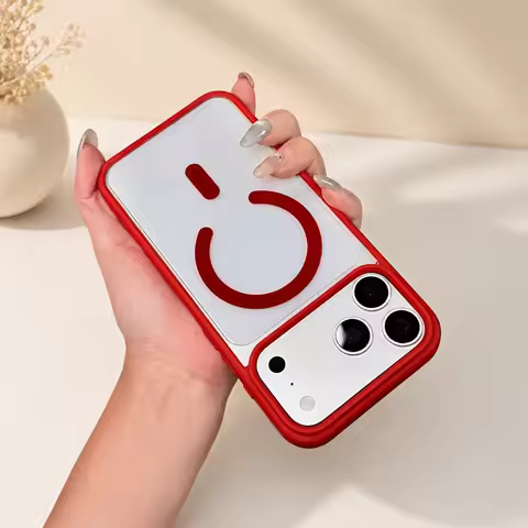 For iPhone 13 12 Mini 11 Pro XS Max X XR 7 8 Plus SE Colorful Frame Clear Magnetic Phone Case Shockp