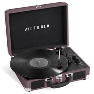 Victrola Vintage 3-Speed Bluetooth Portable Suitcase Record Player with Built-in Speakers | Upgraded