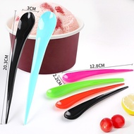 【GUARANTEE LOW PRICE】20PCS/PKT 13CM LOOSE PACK DESSERT SPOON/LONG SPOON/汤匙一次性/一次性勺子/一次性汤匙/雪糕汤匙/llaol