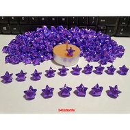 500pcs Purple Color Tiny Size Origami Paper Stars Hand-folded From 16.5 x 0.8cm Paper Strips. (4D pa