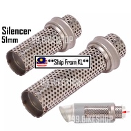 Universal Inlet 51mm Motorcycle Akrapovic Exhaust Silencer SC Project Muffler Removable DB Killer De