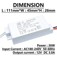 Home Improvement Power Supply Adapter DC 12 Volts Source LED Driver Lighting Transformer 6W12W 18W 2