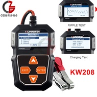 KW208 Car Battery Tester 12V 100-2000 CCA Power Load Plug Charging Cranking System Tester SUV Repair Motorcycle Battery yzer