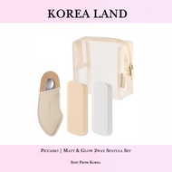 Piccasso | Matt & Glow 2way Spatula Makeup Set (1 Spatula + 2 Sponges + Pouch Set)