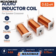 MIAOWAZ Speaker Crossover Inductor Coil, 4-6A Pure Copper Audio Inductor Coil, 0.62MH 0.75mm Inducto